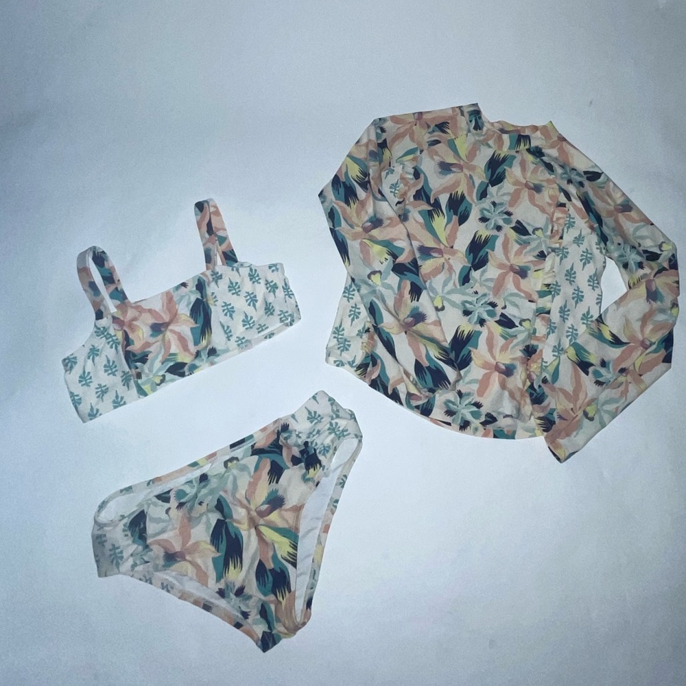 Jessica Simpson 3 piece girls bikini swimsuit